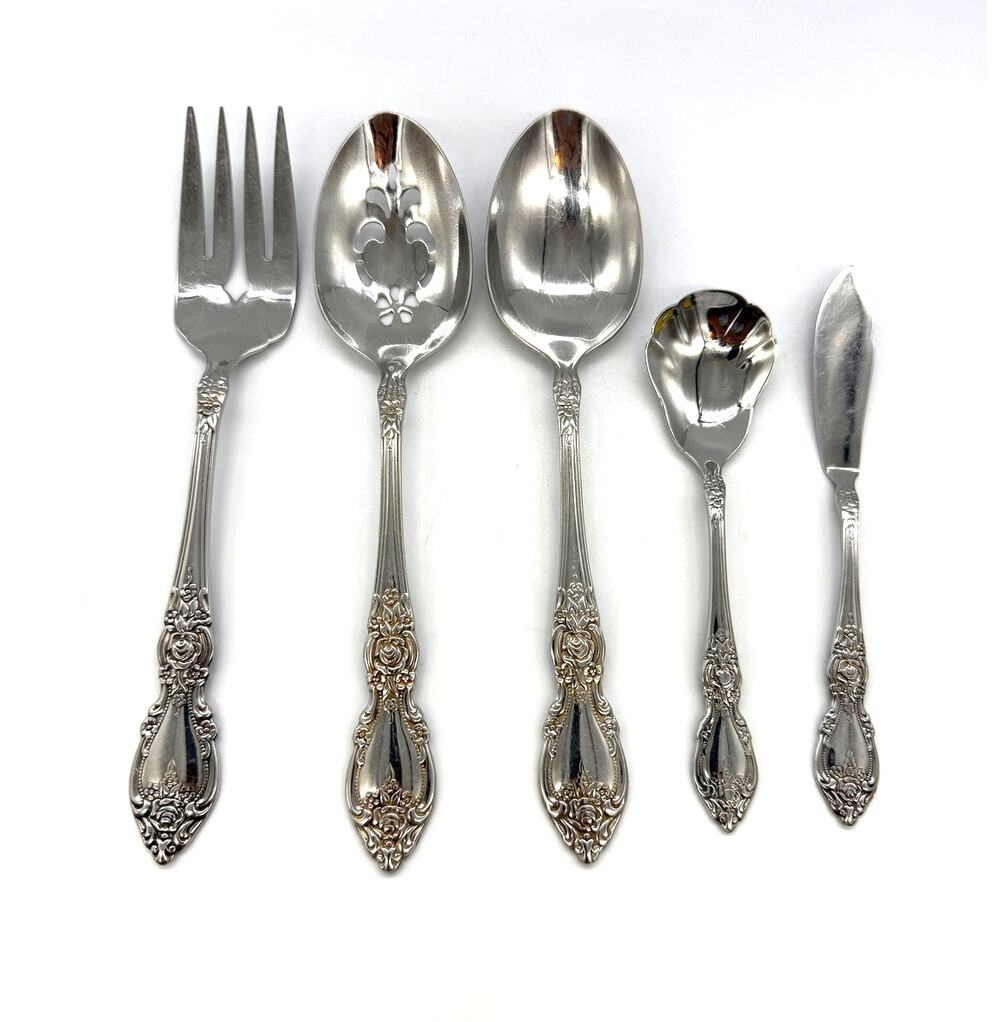 Oneida OCO Wordsworth Set of 5 Stainless Steel Serving Utensils *See Desc
